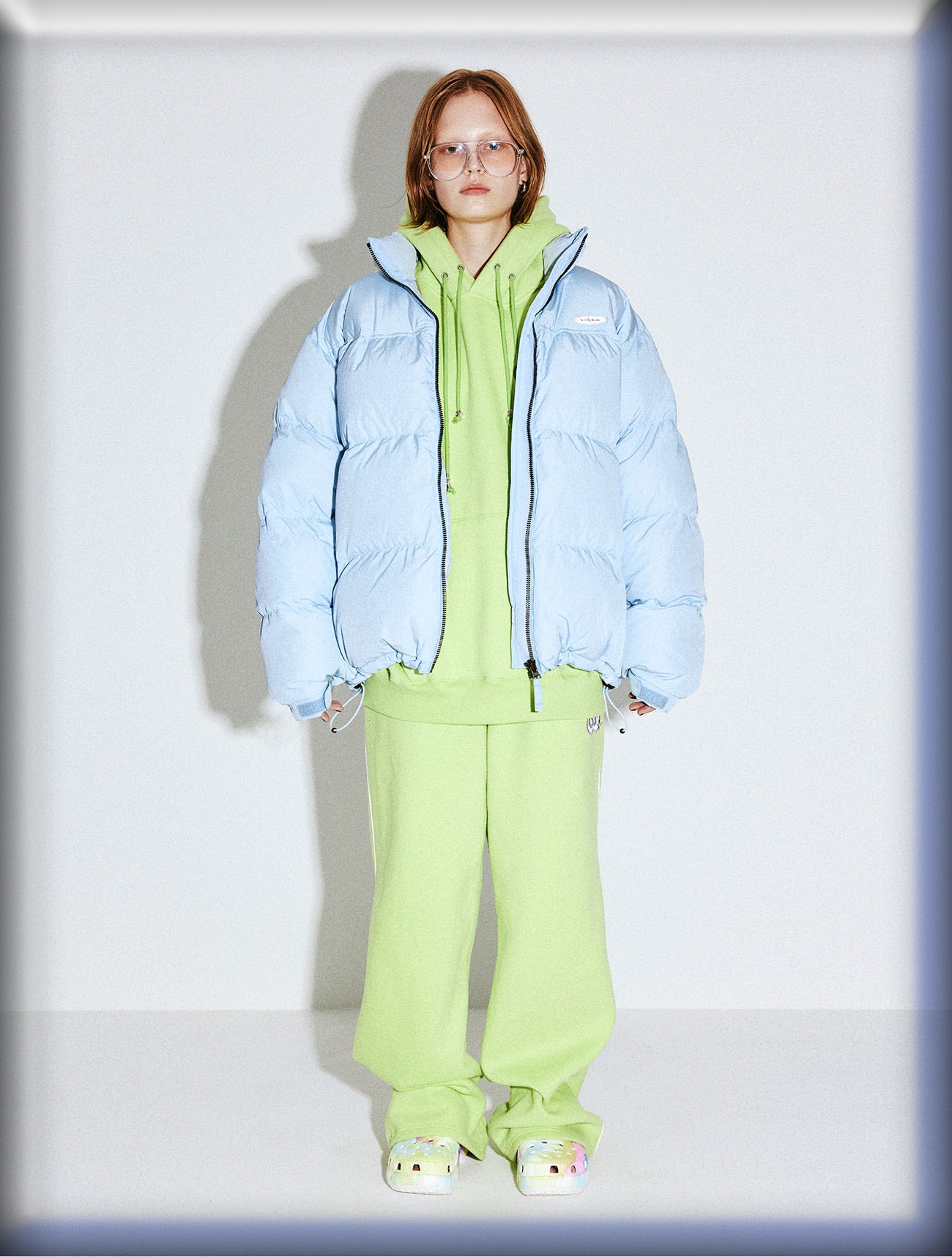 101 RDS Ellipse Oversized Puffer Down Baby Blue